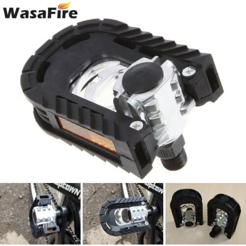 1 Pair Bicycle Pedal Foldable Road Mountain Bike Flat Pedals Aluminum Alloy Ultra-light Anti-slip MTB Pedals Cycling Parts