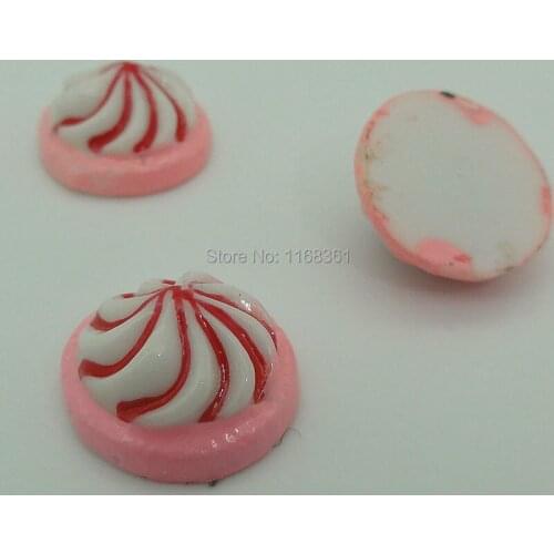 1pcs/lot resin flat back white color ice cake 15mm Scrapbook Embellishment DIY Phone Decoration B016-8