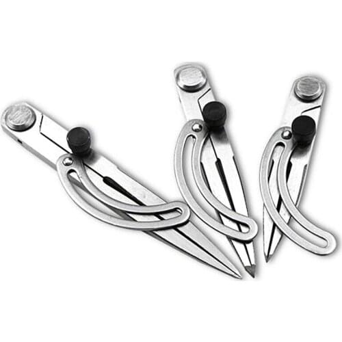 10pcs Adjustable leather spacing compass edge creaser for sewing lenther cloth carbon steel craft marking tools