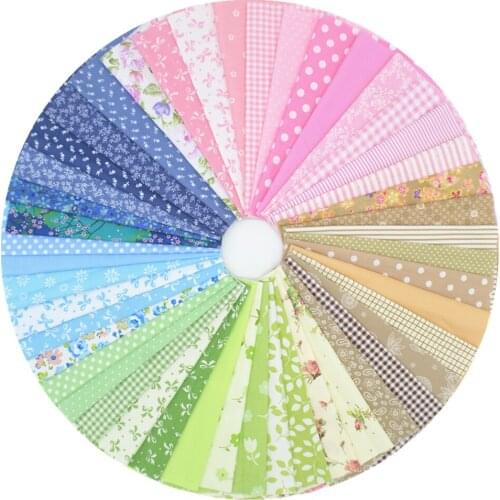20*20cm Colourfull Floral cotton Fabric Patchwork For Sewing Scrapbooking Fat Quarters Tissue Quilt Pattern Needlework