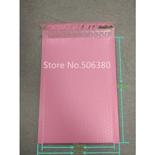 [40pcs] Big Sale!! 260*320mm Usable space Poly bubble Mailer envelopes padded Mailing Bag Self Sealing Pink