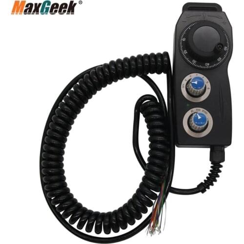 Maxgeek OMT002 6Axis Manual Pulse Generator MPG Electronic CNC Handwheel 100PPR 5V Universal Type
