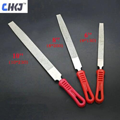 CHKJ Diamond Needle File Handy Tools for Ceramic Glass Gem Stone Hobbies Crafts Locksmith Tool Supplies 6x150mm/8x200mm/10x250mm