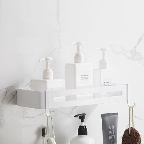 Space Aluminum Bathroom Shelf Triangle Storage Rack White Bathroom Shampoo Shower Finishing Rack Bathroom Hardware