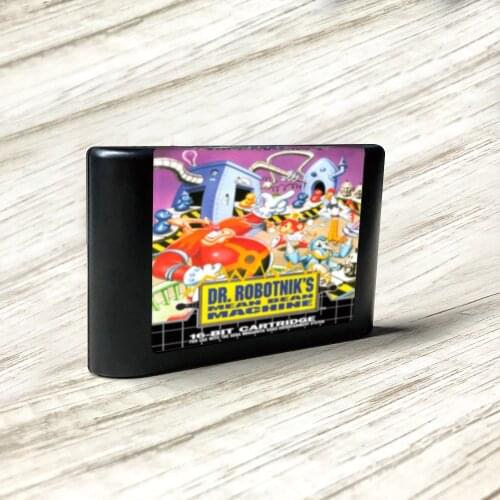 Dr. Robotniks Mean Bean Machine - USA Label Flashkit MD Electroless Gold PCB Card for Sega Genesis Megadrive Video Game Console