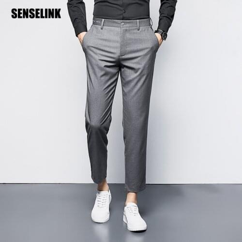 Mens Pants Trousers Overalls Korean Style Suits Classic Trousers Casual Fashion Spring Autumn Clothing Oversize Plus Size Pants