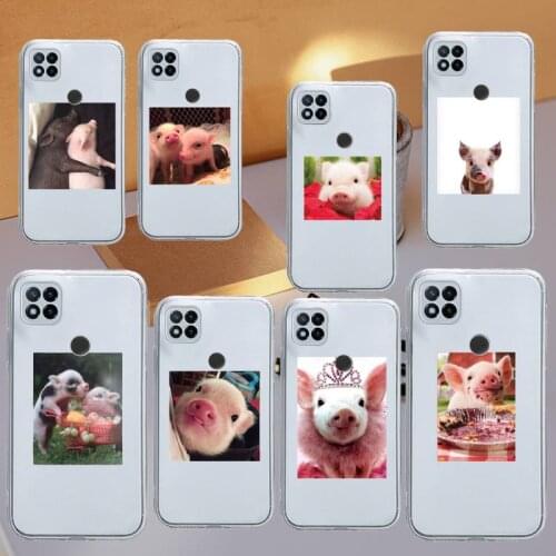 Pet pig art cute aesthetics Phone Case Transparent for Xiaomi redmi note 8 9 10 11 t lite pro ultra mix 4 k40