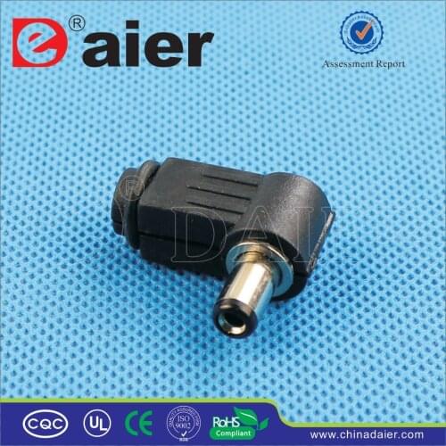 Daier Black Plastic 2.1mm DC2.1-M2 Waterproof DC Power Jack/DC Connector Jack/Electrical Plug