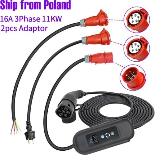 EV Charger Type 2 to Type 1 EVSE Charger for Electric Vehicle EV Charging Cable J1772 32A 16A