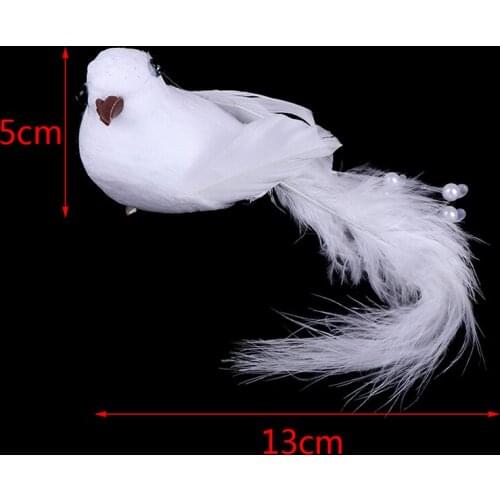 1Pcs Simulation Birds Artificial Feather Doves Feather Park Mall Ornament