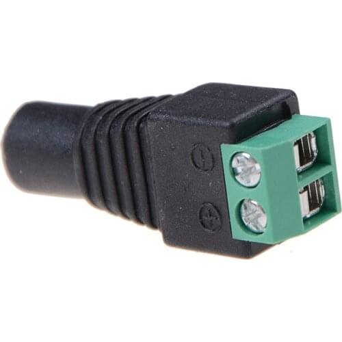 Female DC Power Plug Adapter For CCTV Cameras 2.1mm x 5.5mm Hot Selling
