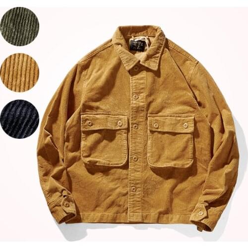 Iceupsnow Mens Corduroy Jackets