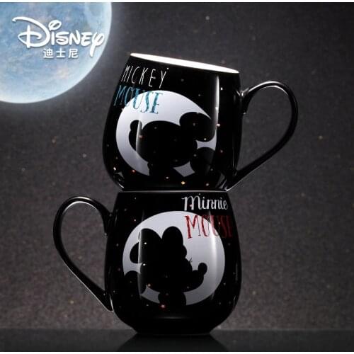 Disney Mugs Creative Mickey Minnie Ceramic Mugs Lovers Home Large Capacity Coffee Mugs Fashion Milk Mugs Gift Mugs