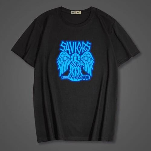 2021 Hot TV The Walking Dead S11 Luminous Men T-shirt Casual Unisex Tops Vest Tees Cotoon Short sleeve Men T-shirt Kids T Shirt