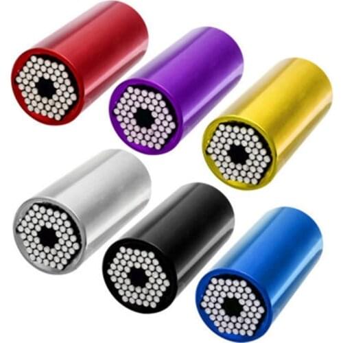 Magic Socket Sleeve 7-19mm Torque Wrench Multicolor Universal Sleeve Head Set Spanner Key Grip Multi Cr-v Material