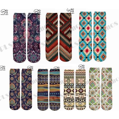 Plstar Cosmos Newfashion Native Pattern Funny 3DPrint Socks Art Unique Anime Cartoon Man/Women High Quality Dropshopping Style-1