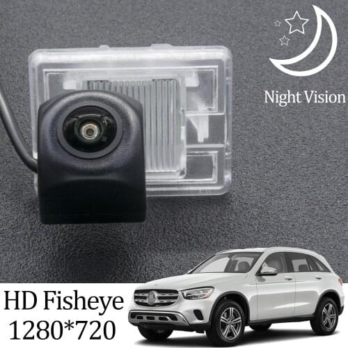Owtosin HD 1280*720 Fisheye Rear View Camera For Mercedes-Benz GLC-Class X253 2015 2016 2017 2018 2019 Car Reversing Monitor