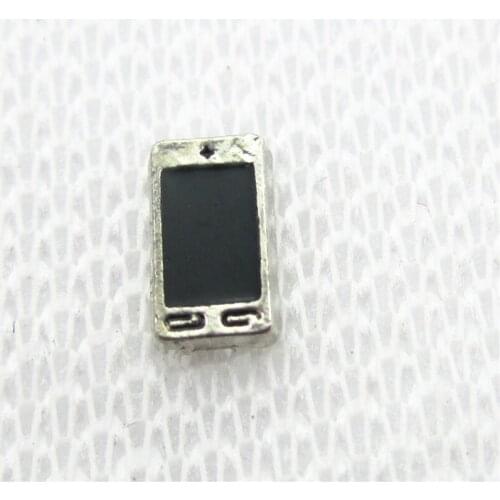 Hot Sale 20pcs/lot smart phone Floating Charms Living Glass Memory Floating Lockets Pendants Charms DIY Jewelry Charm