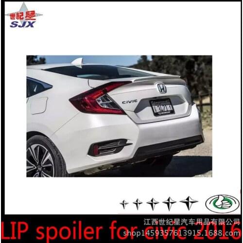 Fit for HONDA new for civic 2016 ABS rear spoiler rear wing