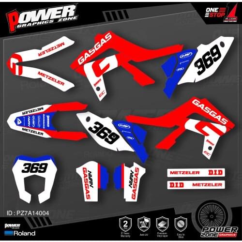 PowerZone Custom Team Graphics Backgrounds Decals 3M Stickers Kit For GASGAS 2014 2015 2016 2017 004