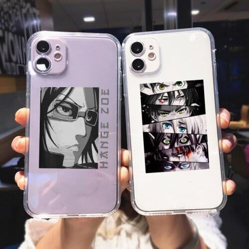 Attack On Titan Anime Transparent Phone Case For iPhone 12 11 Pro MAX XS XR 7 SE20 X 8 6Plus Japanese Soft Silicone Cover Fundas