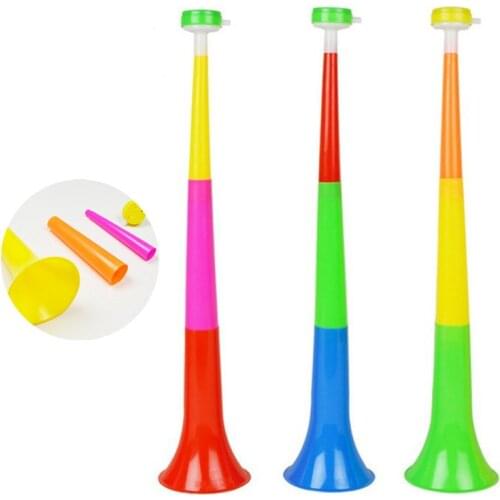 Detachable scalable plastic trumpet Large three sections of speakers / soccer ball fans horn adjustable Word Cup trumpet