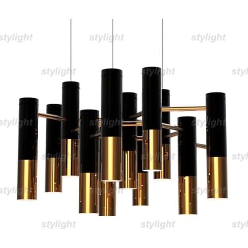 Modern design chandelier pendant lamp suspension light dinning room living room lighting restaurant black and gold color