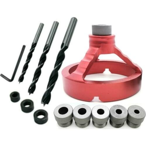 Aluminum Alloy 90 Degree Drill Guide Drill Bit Hole Puncher Locator Jig Bushing Woodworking Tools 5/6/7/8/9/10Mm