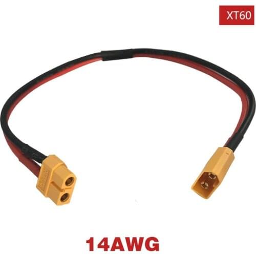 Electric Bicycle Ebike Lithium Battery Modification Parts XT60 Plug Male Female Extension Cord 14AWG 30cm Contains Silicone Wire