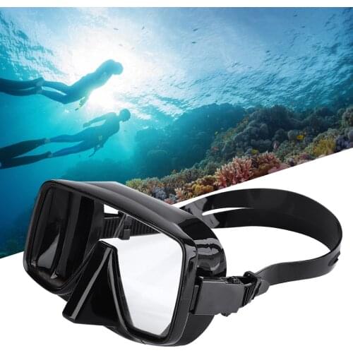 Diving Mirror Full Silicone Deep Diving Mirror Snorkeling Plastic Packaging One-piece Salvage Diving Mask Dropshipping