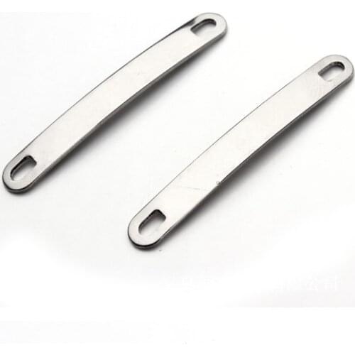 10pcs/lot 49*6mm Connector Metal Alloy Spacer Hole Beads Flat Beads For DIY bracelet Jewelry Making fsg4s