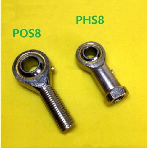 20pcs PHS8 POS8 8mm Rod Ends Bearings Fish Eye Rod End Joint Bearing