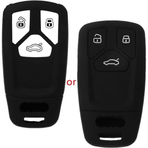 2020 New Silicone Car Key Fob Case Cover For Audi A4 A4L 8 S 2017 2016 Allroad Q5 Q7 TT TTS B9