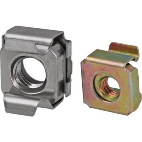 304/201 Stainless steel cage nut Quartet Floatings nut Cassette Elastic Enclosure Card Cage Captive Nuts Cabinet nut M3-M8