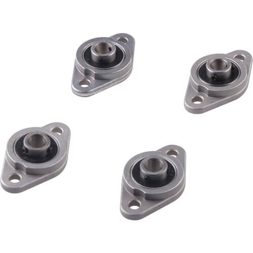 4pcs Pillow Block Bearing KFL08 KFL000 KFL001 KFL002 KFL003 KFL004 KFL005 KFL006 8/10/12/15/17/20mm Zinc Diameter Bore Flange