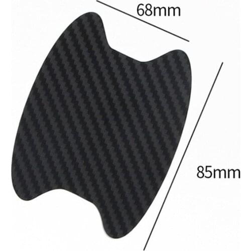 4pcs car handle protective film carbon fiber door handle sticker for Volkswagen Tiguan Passat Skoda Octavia Fabia Rapid Superb