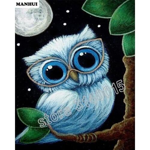 5D Diy Diamond Mosaic Painting Cartoon owl Cross Stitch Square Full Decorative Diy Diamond Embroidery Fashion Gifts ABC257