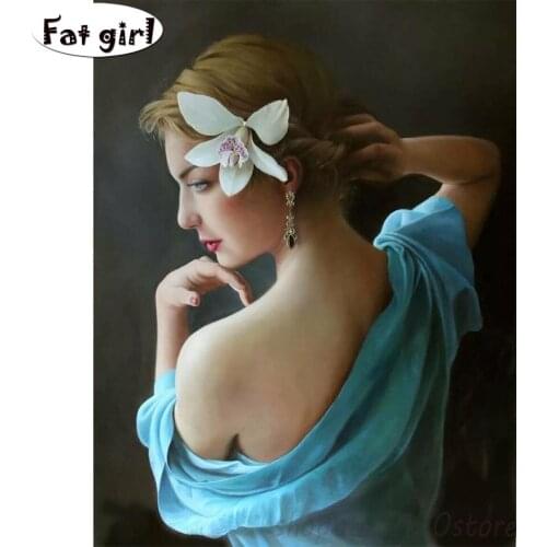 5D DIY Diamond embroidery Europe and America woman diamond painting Cross Stitch full drill Rhinestone mosaic beauty home decor