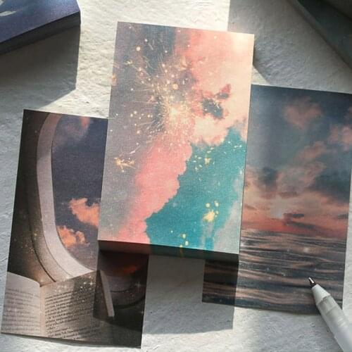 100 Sheets/Pack Creative Stationery Sticky Notes Sky Cloud Moon Loose Leaf Decoration Memo Pad Colors Children Gifts Office Scho
