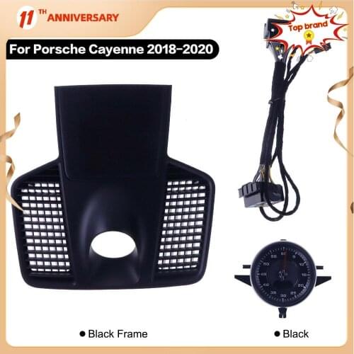 For Porsche Cayenne 2018-2020 auto electronic meter clock Car stopwatch interior dashboard center clock compass time accessional