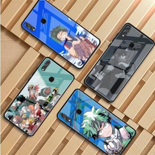 My Hero Academy Tempered Glass Phone Case For Huawei P20 P30 P40 P40 Lite Pro Psmart Mate 20 30 Cover Shell