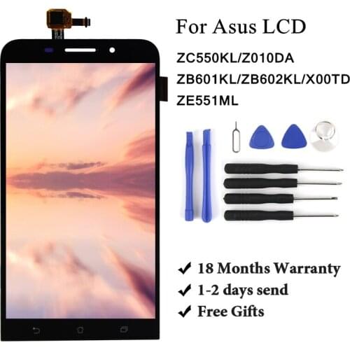 Display For Asus Zenfone Max ZC550KL Z010DA Screen For Zenfone Max Pro M1 ZB601KL ZB602KL X00TD For Zenfone 2 ZE551ML Z00AD LCD