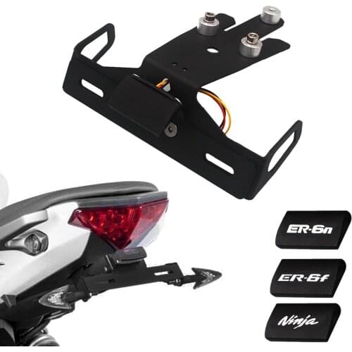 For Kawasaki ER6-N ER6-F Ninja 650 650R Faired ER-6N ER6N ER6F ER-6F Motorcycle Tail Tidy License Plate Holder Fender Eliminator