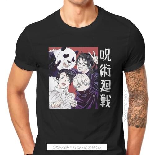 Jujutsu Kaisen Anime Toge Inumaki Maki Zenin Panda Yuta Okkotsu Tshirt Top Graphic Adult Men Tops Pure Cotton Harajuku T Shirt