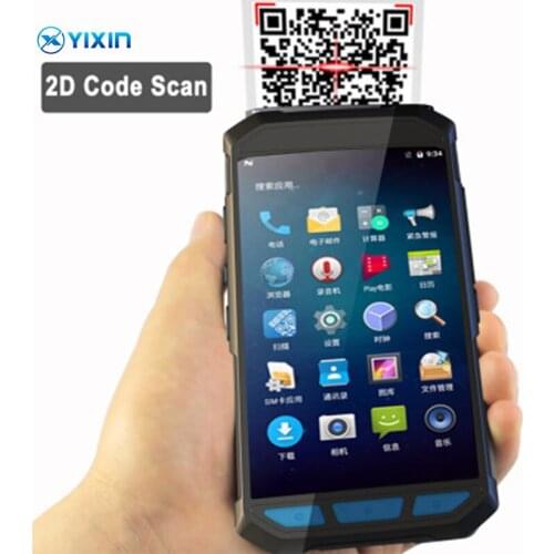 Hot Sale Handheld PDA Barcode Scanner Android Document Scanner With Camera Built In 58mm Thermal Label Printer for Express