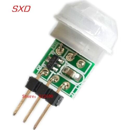 5pcs Mini IR Pyroelectric Infrared PIR Motion Human Sensor Automatic Detector Module AM312 Sensor DC 2.7 to 12V