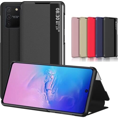 Leather Case For Samsung Galaxy M31 A31 A81 2020 Note 10 Lite Samsung A71 A51 4G A20S A10S A70 Side Smart Window Flip Cover