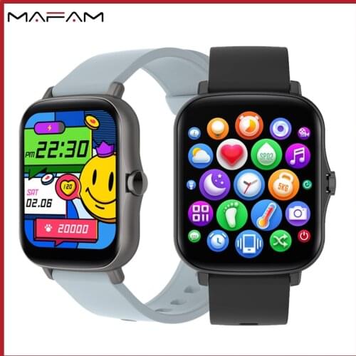 MAFAM 1.7" Y20 Pro Smart Watch for Men Watch Bluetooth Call Local Music IP67 Heart Rate Monitor Fitness Tracker Sound Recorder