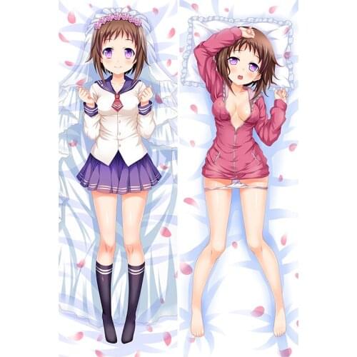 Monchi Kaori Hot Japanese Anime Hugging Pillow Cover Case Pillowcases Decorative Pillows Double-Sided 2Way 2WT 50X160CM