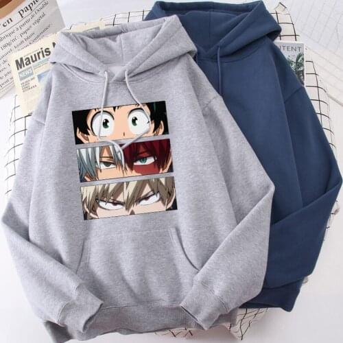 My Hero Academy Hooded Mens Hip Hop Long Sleeve Sweatshirts and Hoodie Autumn Hipster Mans Clothing 2020 New Arrival Tops